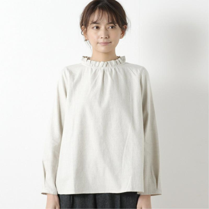 選べる５柄展開◎衿フリルブラウス