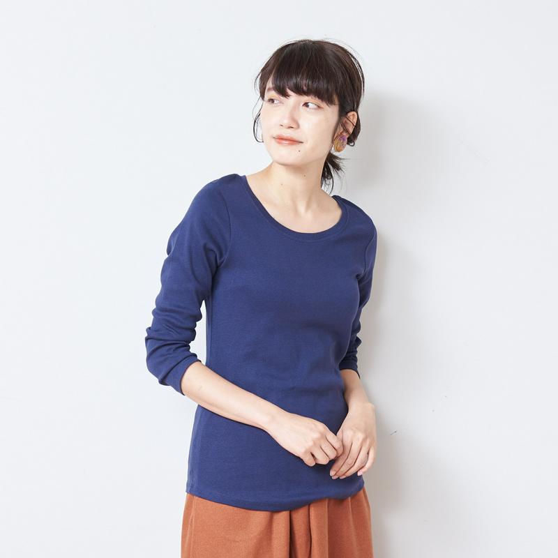 【５色展開】フライス生地でしっかりした８分袖Ｔシャツ【Ｍ～４Ｌ】（manoamano／マノアマノ）