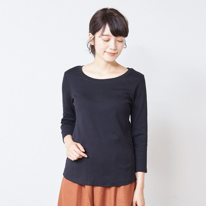 【５色展開】フライス生地でしっかりした８分袖Ｔシャツ【Ｍ～４Ｌ】（manoamano／マノアマノ）