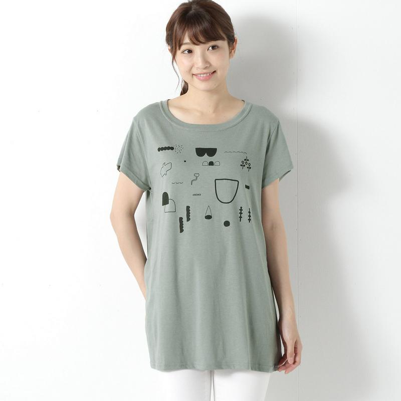選べる１０柄展開◎ＵＶ・ＤＲＹ加工綿混ロングＴシャツ