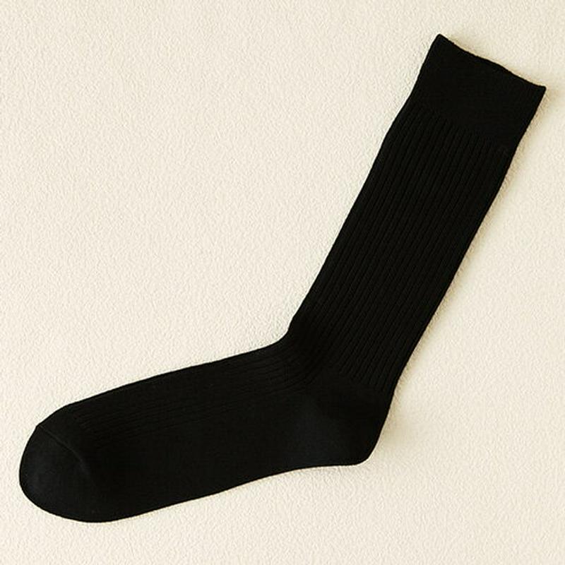 【あす楽】【Tabio MEN】 NEW！！メンズパワーフィット2×2リブレギュラーソックス 27〜29cm クロ 黒 ブラック / 靴下屋 靴下 タビオ Tabio くつ下 メンズ 日本製 ¬¬