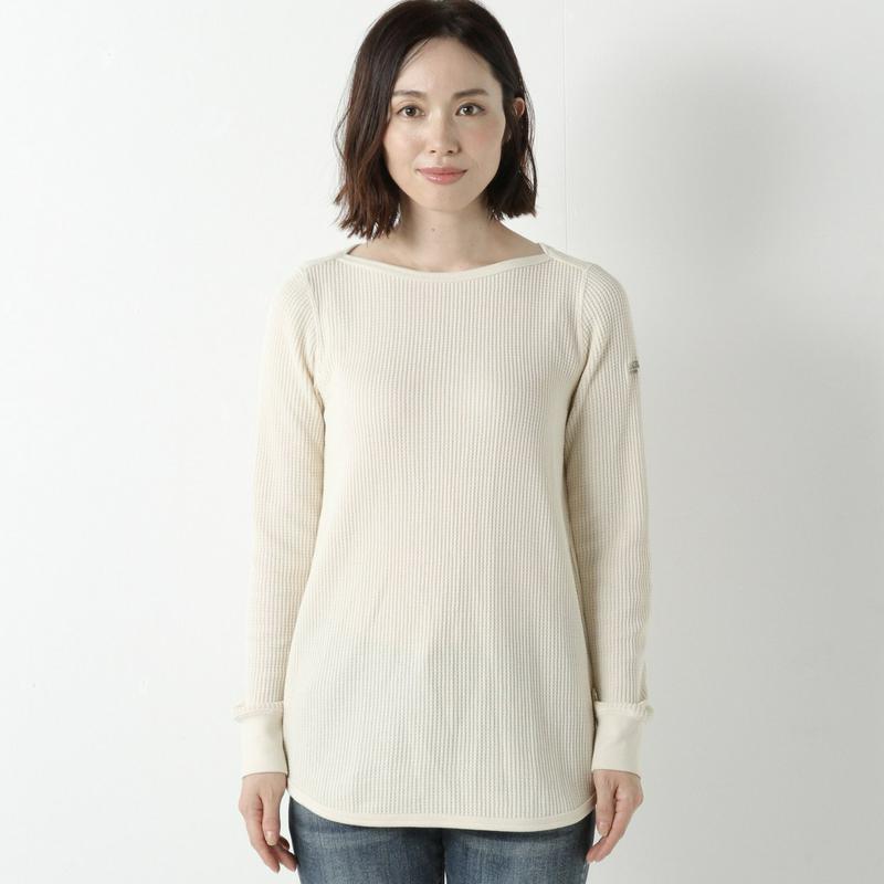 【吸汗速乾】コットンワッフル長袖Ｔシャツ