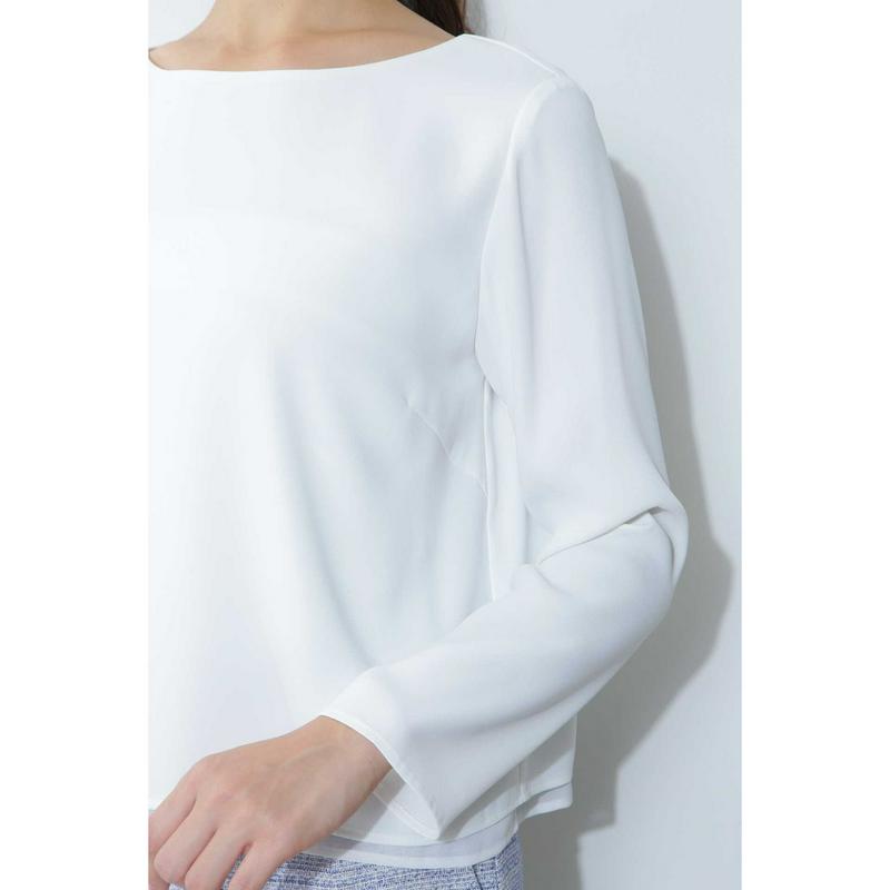 シフォンコンビブラウス