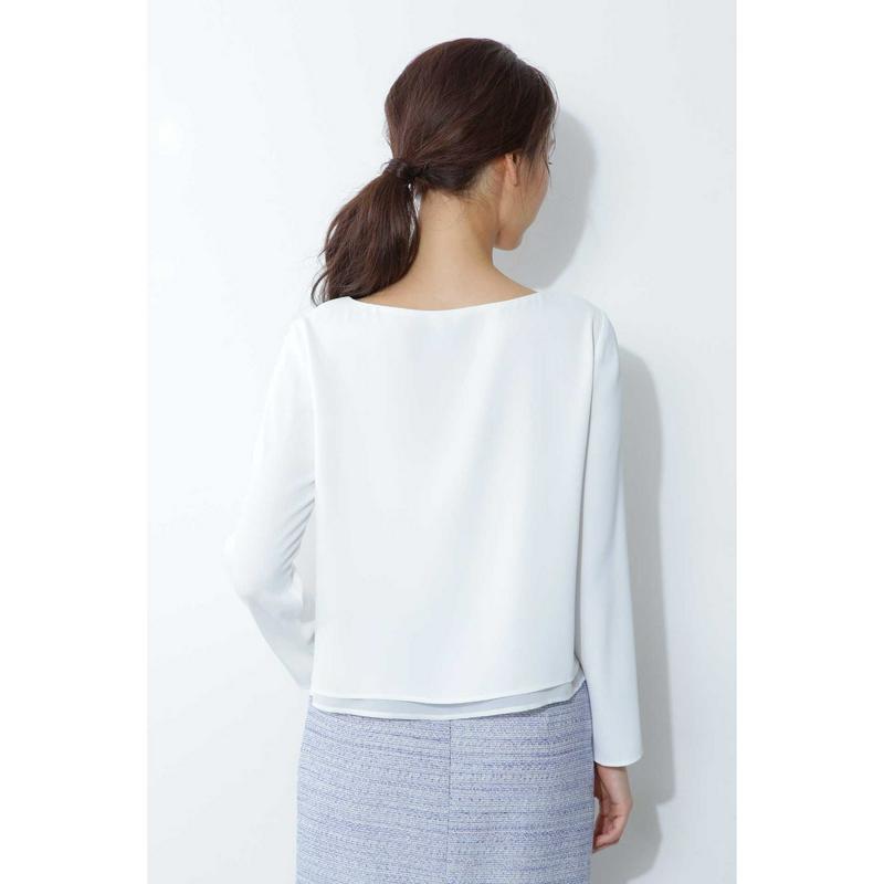 シフォンコンビブラウス