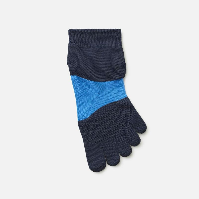 【あす楽】【TABIO SPORTS】 レーシングラン 五本指ソックス 21.0〜23.0cm コン 紺 ネイビー / 靴下屋 靴下 タビオ タビオスポーツ Tabio くつ下 ショート 5本指 五本指 五本指靴下 レディース ランニング マラソン 小さいサイズ S 日本製 ¬¬