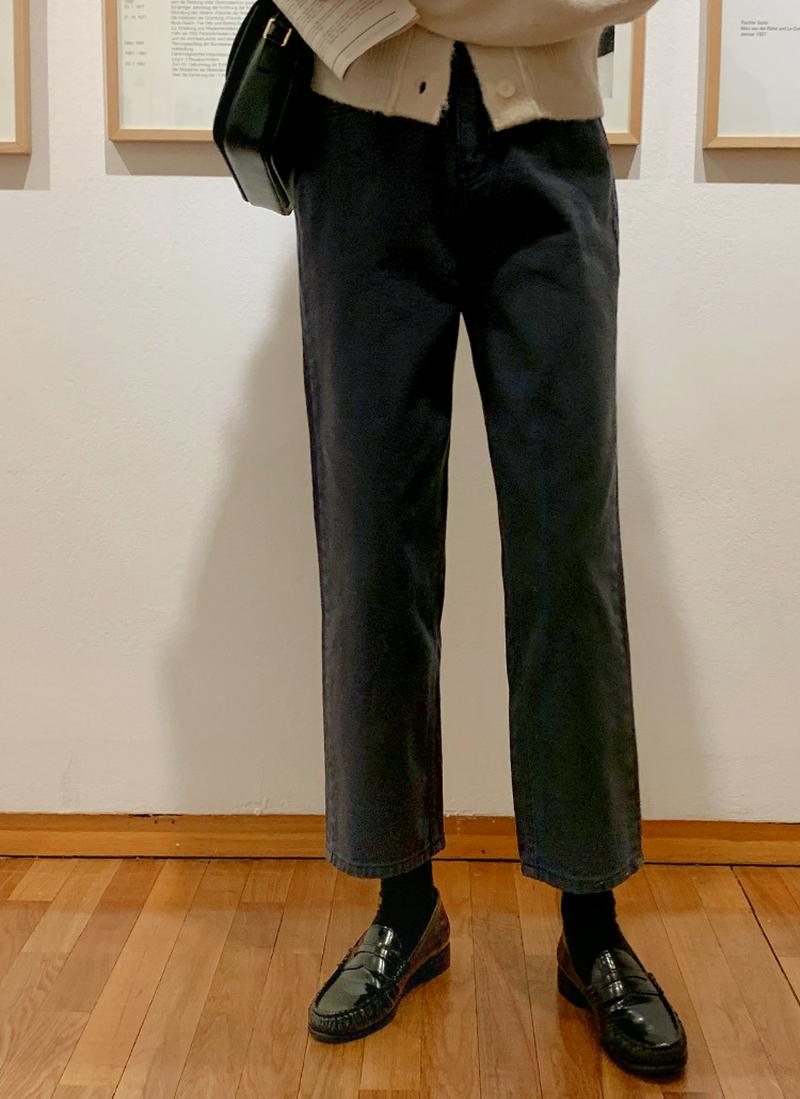 裏起毛セミワイドパンツ