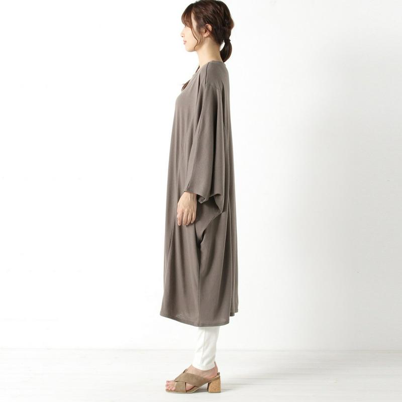 【３／２５（水）で販売終了】ロングドルマンワンピース