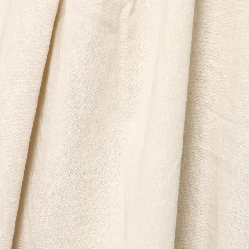 リネンレーヨン素材のフレンチ袖ワンピース【再入荷】【Ｍ～３Ｌ】（ディージーワイ/D*g*y）