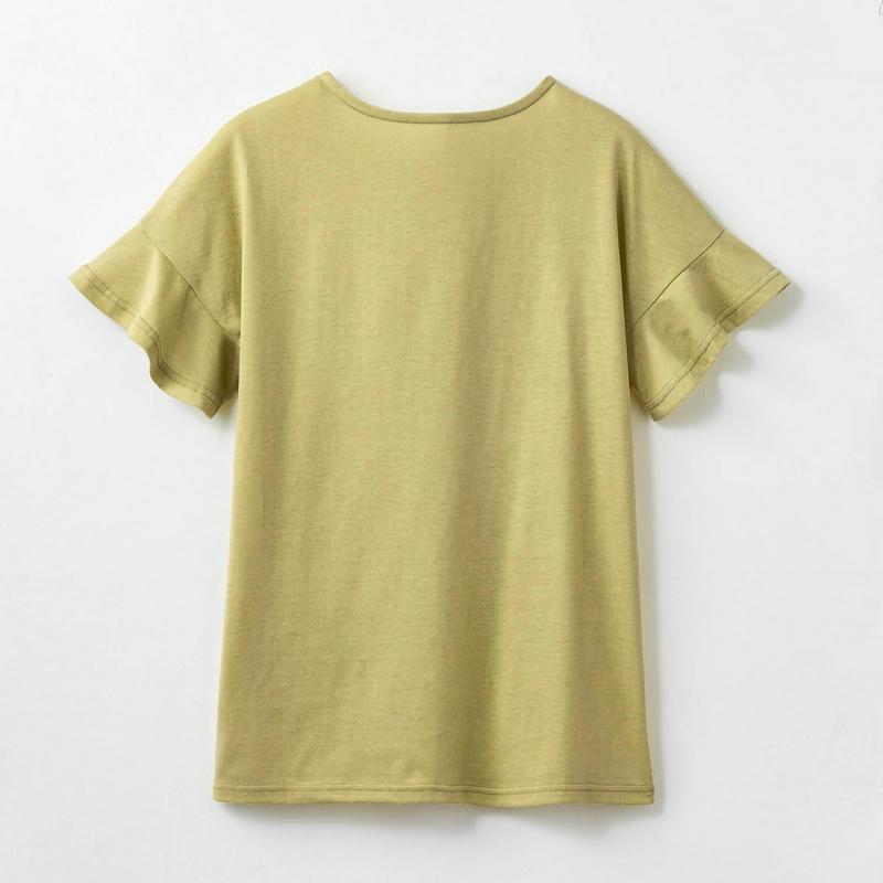 汗ばむ季節の強い味方☆汗じみしにくいフレアスリーブＴシャツ