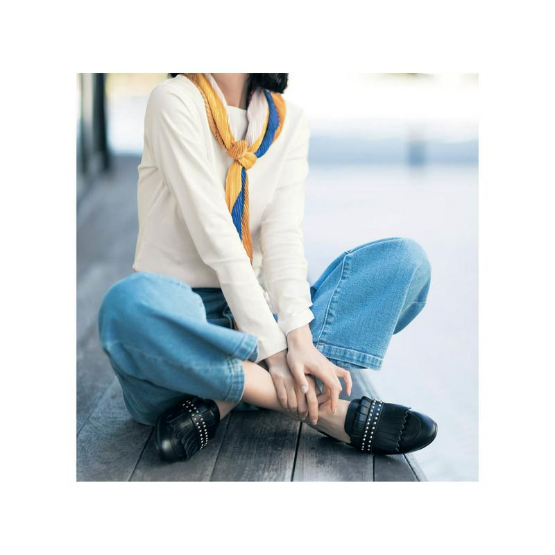 すっきり見えボートネック女っぽＴシャツ