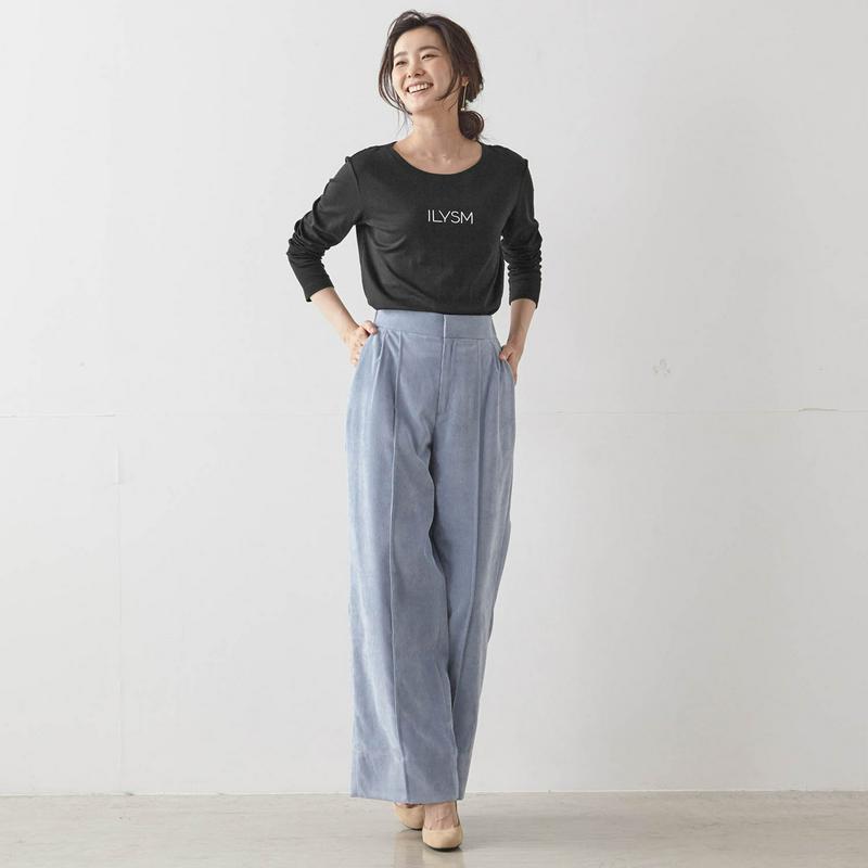【ＳＴＹＬＥ　ＳＮＡＰ掲載】スーピマコットン長袖ロゴＴシャツ【ＵＶケア抗菌防臭】【Ｓ～３Ｌ】