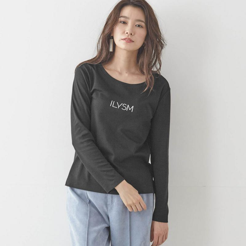 【ＳＴＹＬＥ　ＳＮＡＰ掲載】スーピマコットン長袖ロゴＴシャツ【ＵＶケア抗菌防臭】【Ｓ～３Ｌ】