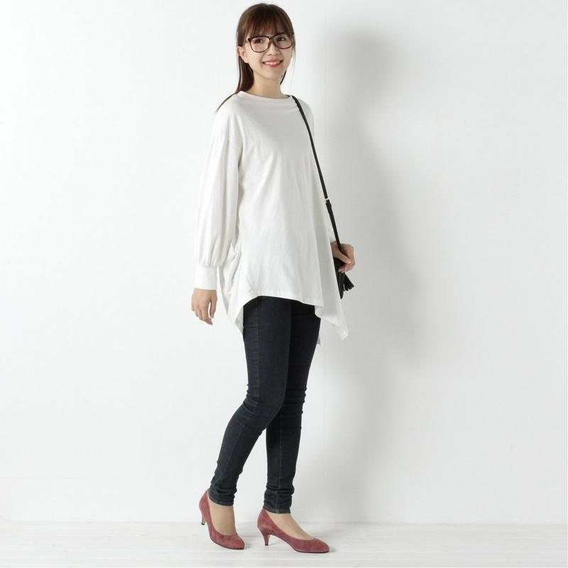 ランダムシルエット長袖Ｔシャツ
