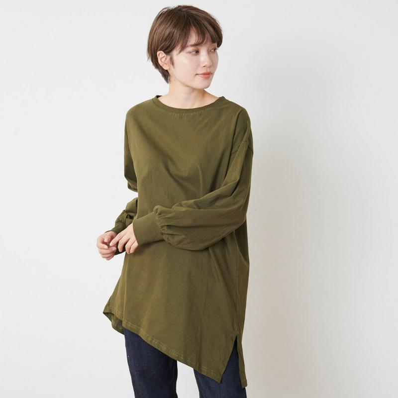 ランダムシルエット長袖Ｔシャツ
