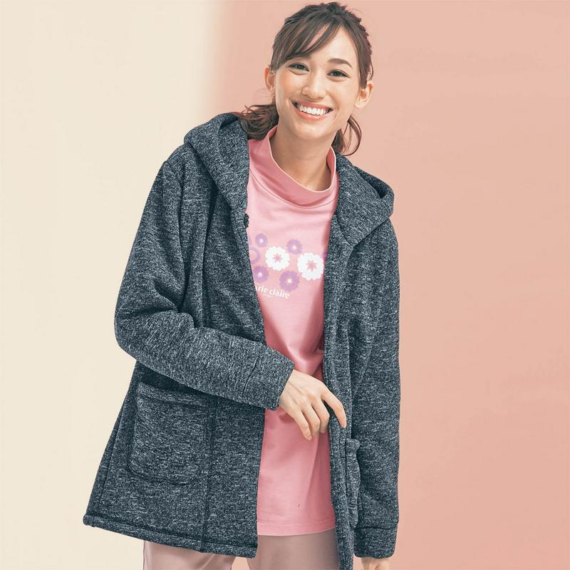 丈長で腰周りカバー◎モックネック長袖Ｔシャツ