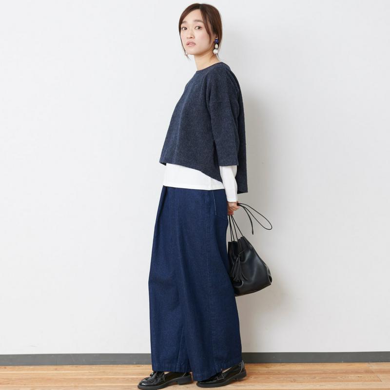簡単重ね着◎起毛Ｔシャツ＆長袖Ｔシャツのアンサンブル（ノージーン/NO JEAN）