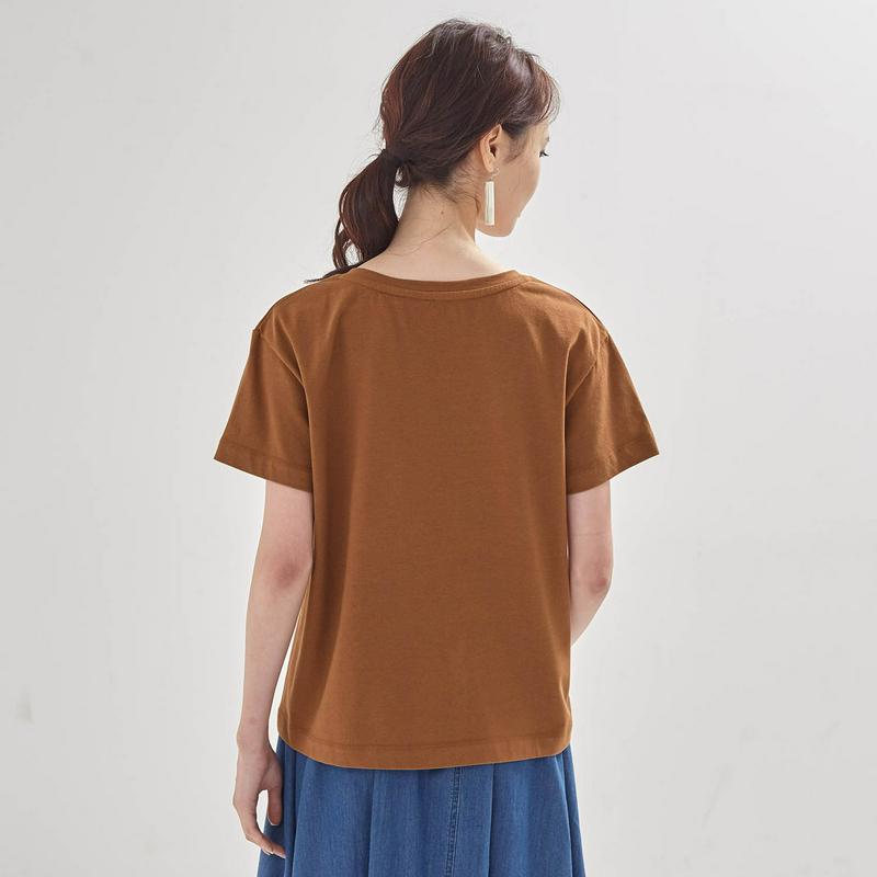 ＶネックＴシャツ【冷却効果プリント使用】