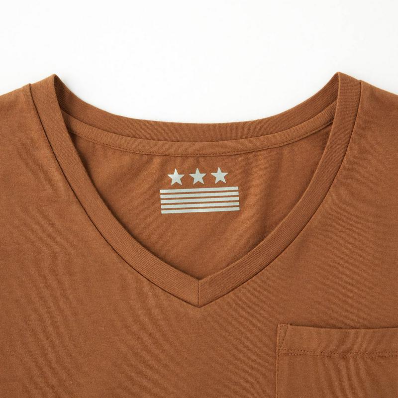 ＶネックＴシャツ【冷却効果プリント使用】