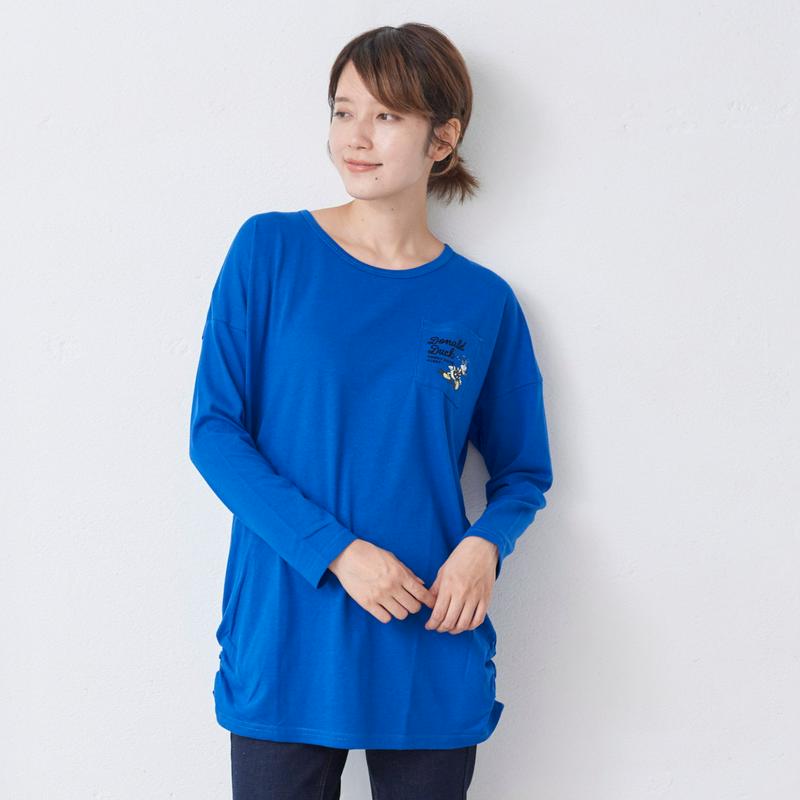 天竺長袖シャーリングプリントＴシャツ（選べるキャラクター）【Ｍ～３Ｌ】