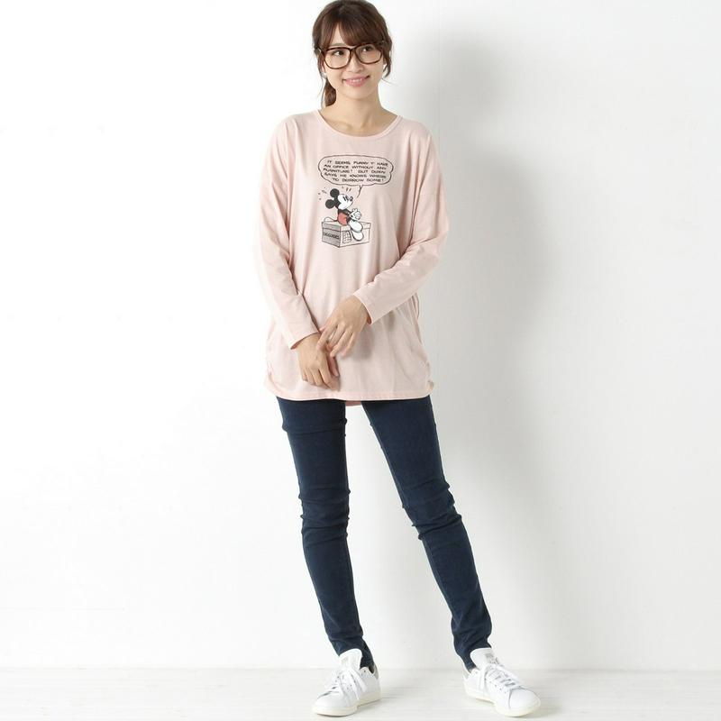 天竺長袖シャーリングプリントＴシャツ（選べるキャラクター）【Ｍ～３Ｌ】
