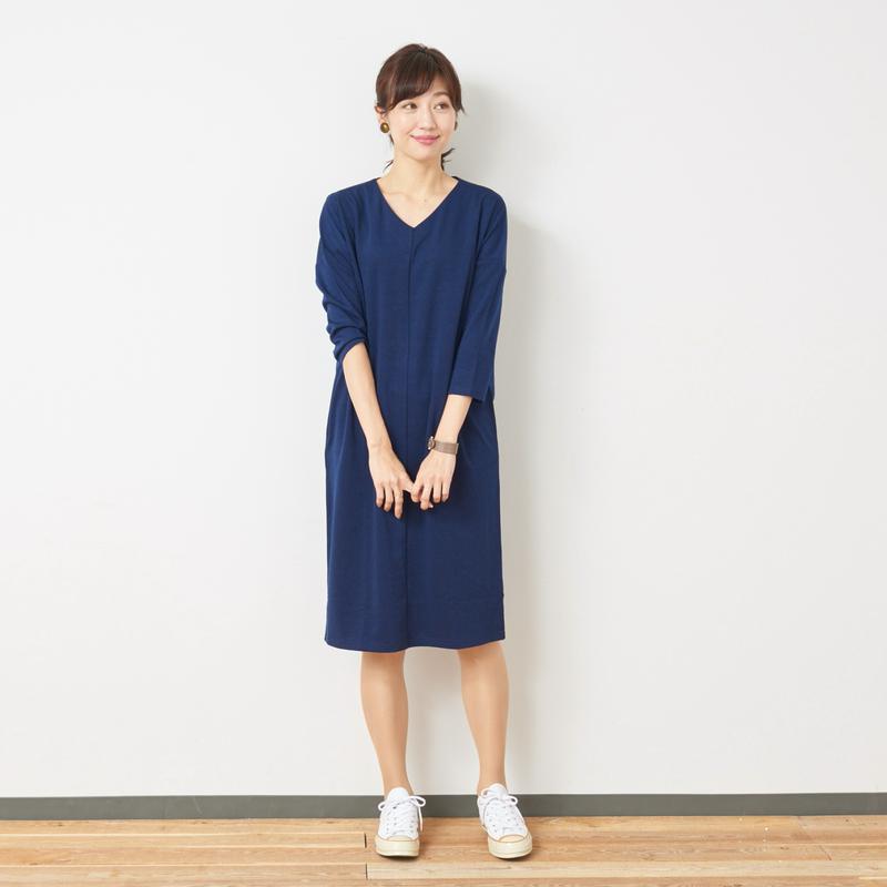 選べる２丈◎ポンチ素材の華奢見えチュニック【Ｍ～３Ｌ】