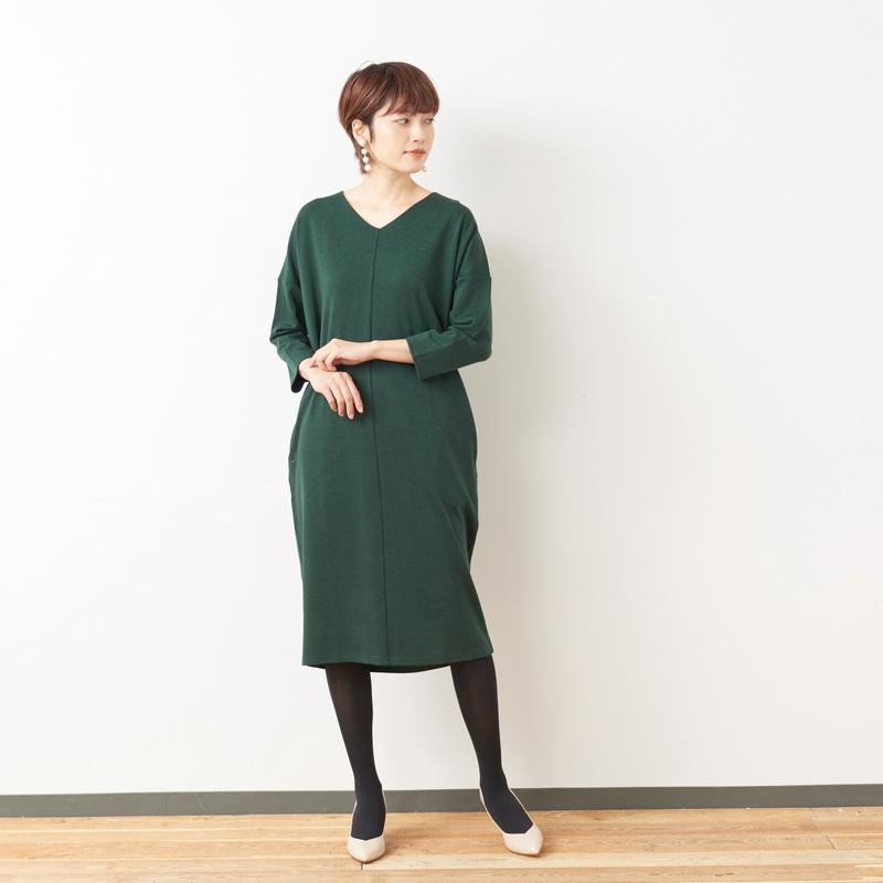 選べる２丈◎ポンチ素材の華奢見えチュニック【Ｍ～３Ｌ】