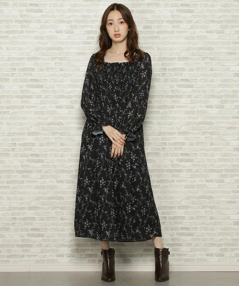 IVYフラワーシャーリングワンピース