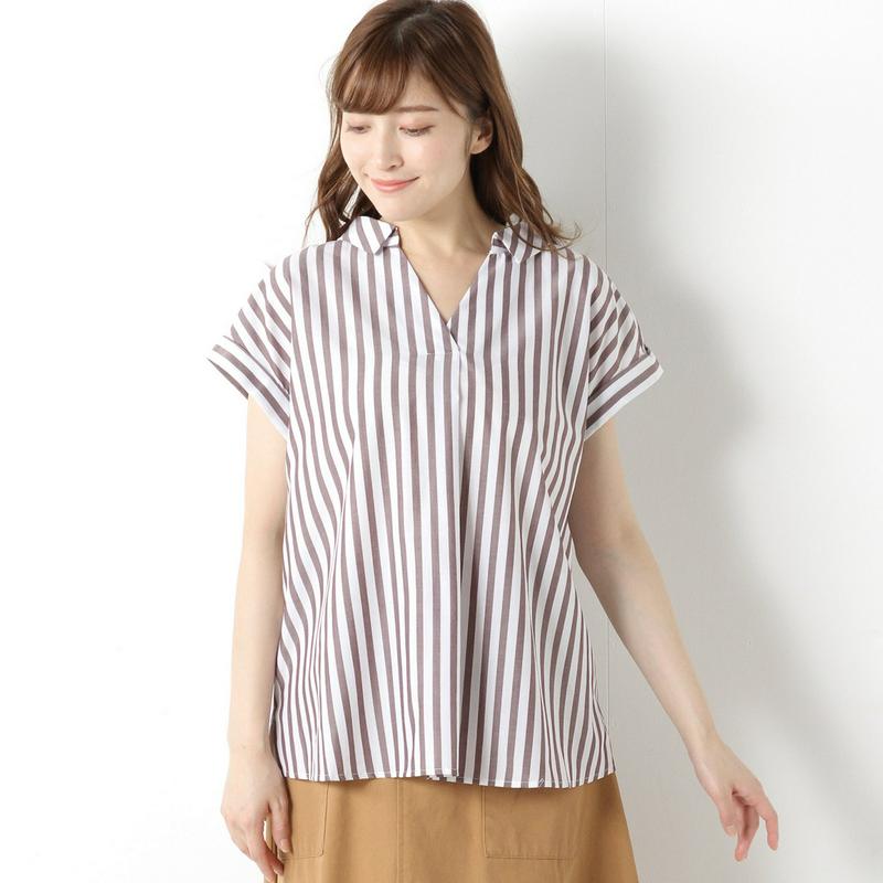 【３／２５（水）で販売終了】スキッパーブラウス