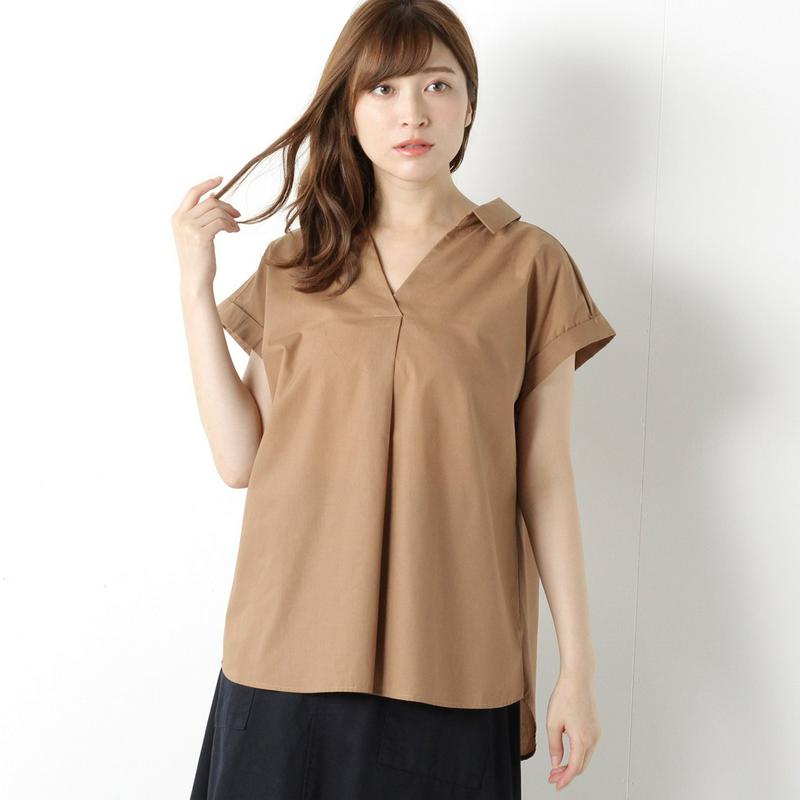 【３／２５（水）で販売終了】スキッパーブラウス
