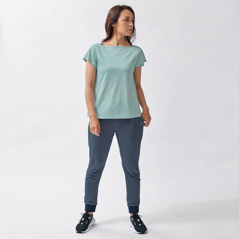 ゆったりシルエットで動きやすい！バックラップ風Ｔシャツ【Ｓ～３Ｌ】