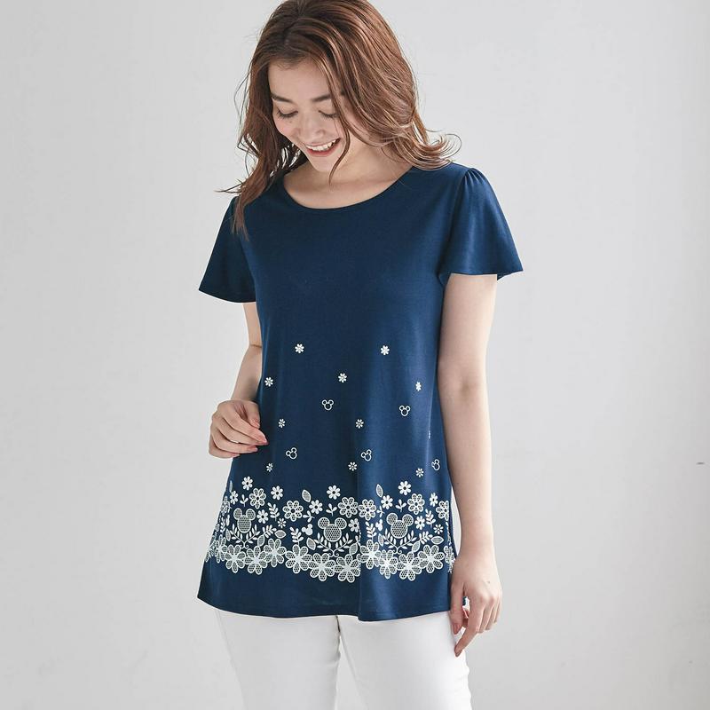 【３／２５（水）で販売終了】フレア袖チュニックＴシャツ