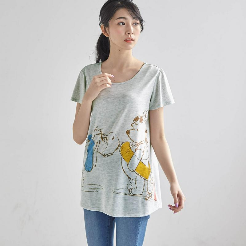 【３／２５（水）で販売終了】フレア袖チュニックＴシャツ