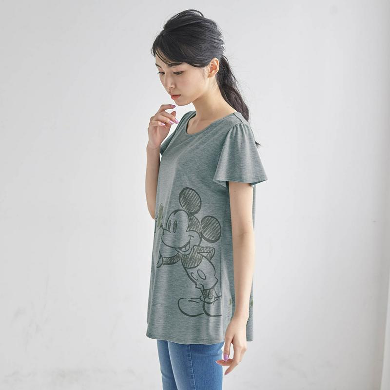 【３／２５（水）で販売終了】フレア袖チュニックＴシャツ