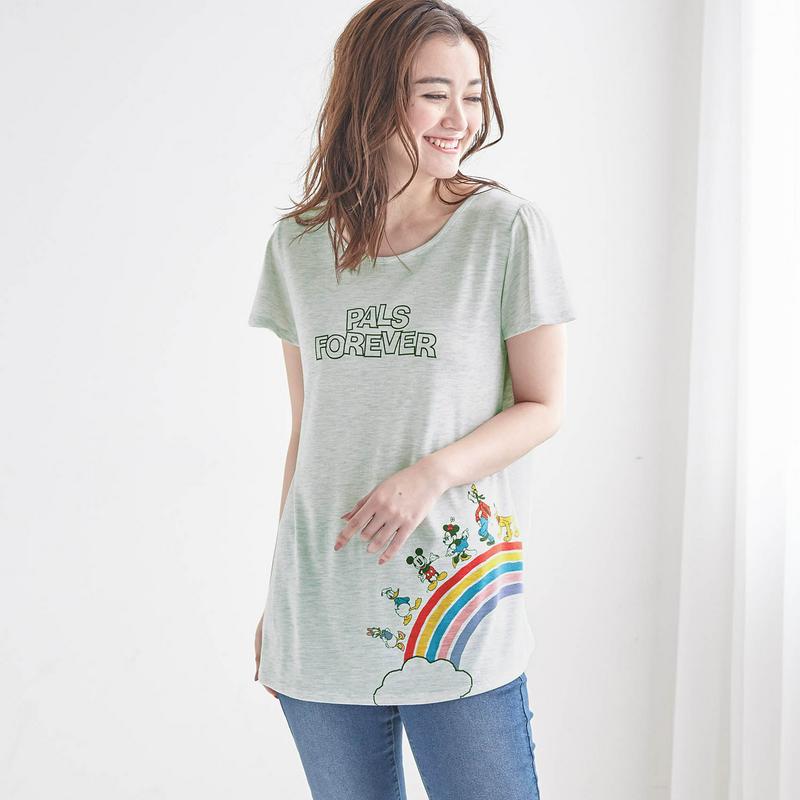 【３／２５（水）で販売終了】フレア袖チュニックＴシャツ