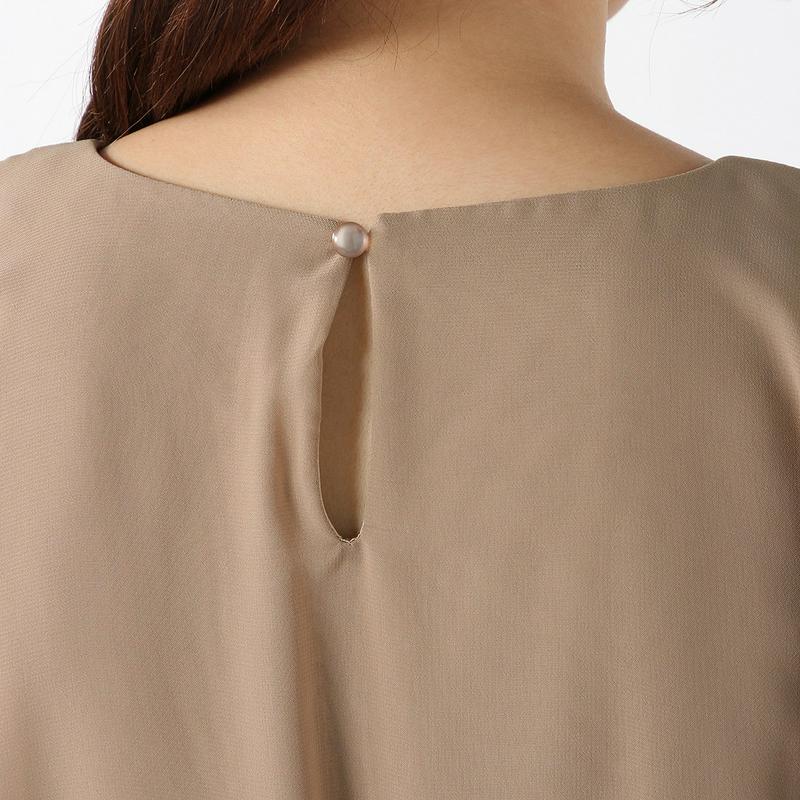 パールドレスレット付◎シフォンワンピースドレス