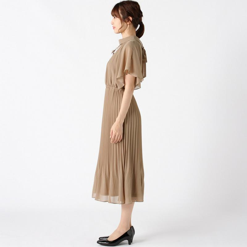 パールドレスレット付◎シフォンワンピースドレス