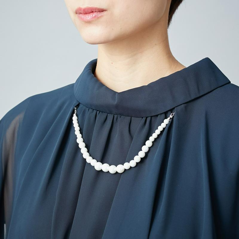 パールドレスレット付◎シフォンワンピースドレス