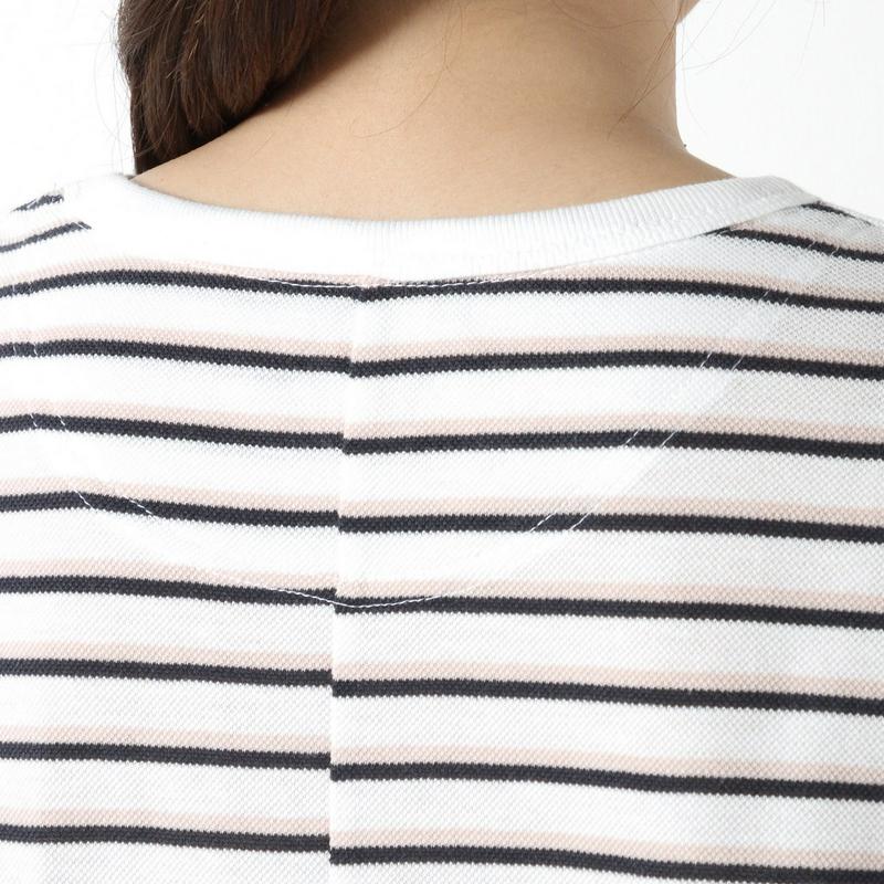 コンバースボーダー鹿の子ドルマンＴシャツ