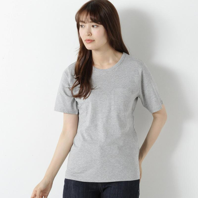 【汗染み防止＆抗菌防臭】ポケット付きクルーネック半袖Ｔシャツ