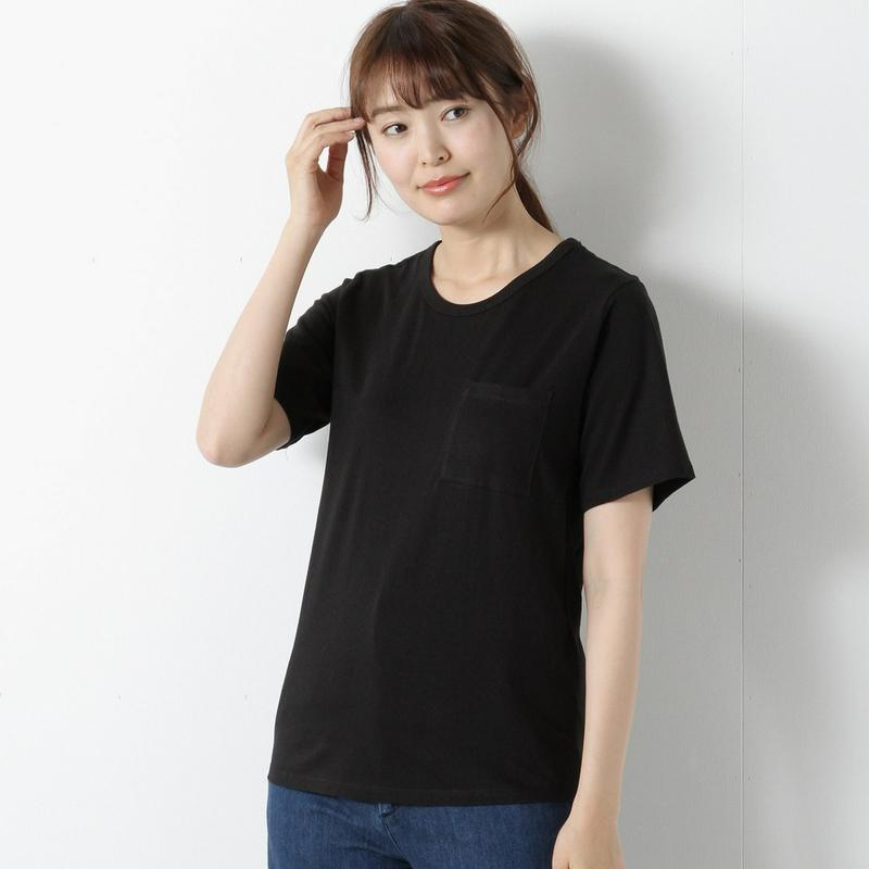 【汗染み防止＆抗菌防臭】ポケット付きクルーネック半袖Ｔシャツ