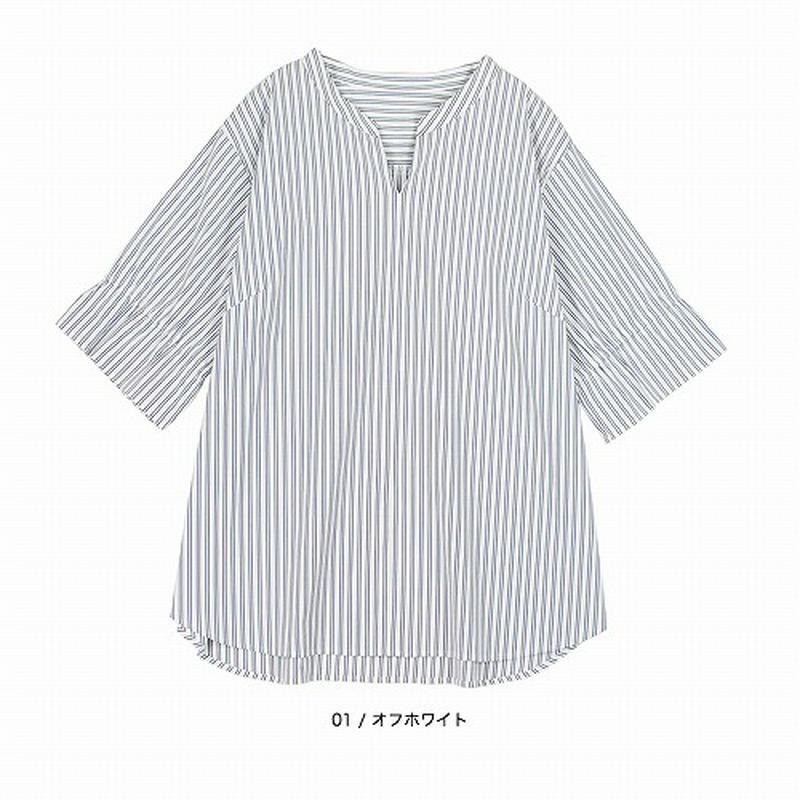 袖ギャザーシャツ【ＬＬ～５Ｌ】