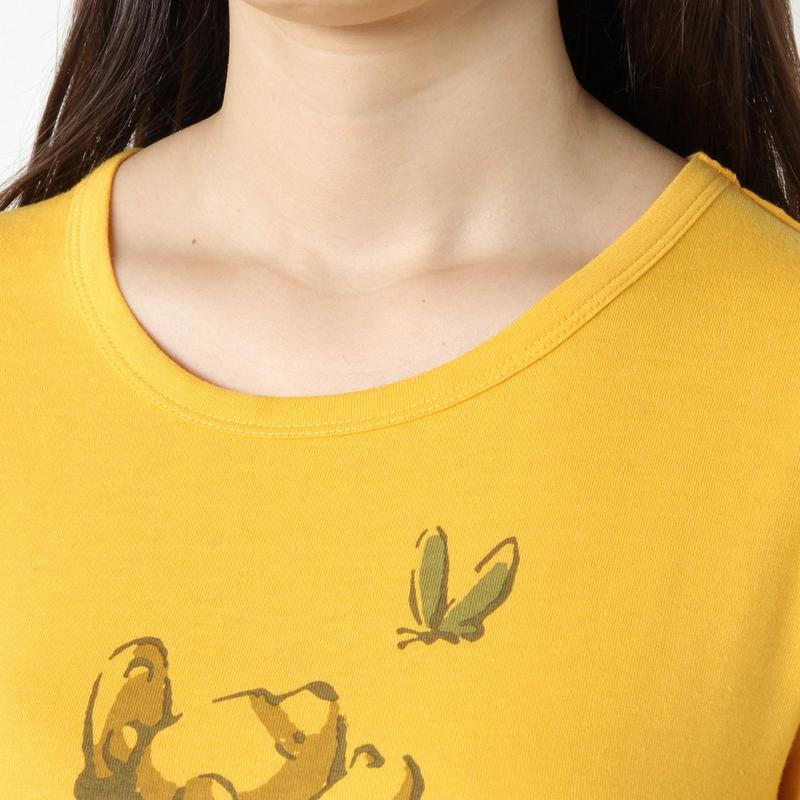 クマのプーさん天竺長袖プリントＴシャツ【Ｍ～３Ｌ】「くまのプーさん」（ディズニー）