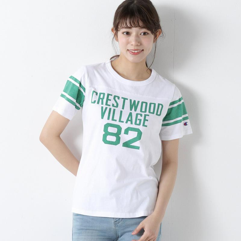 半袖フットボールＴシャツ☆ロゴ刺繍入り