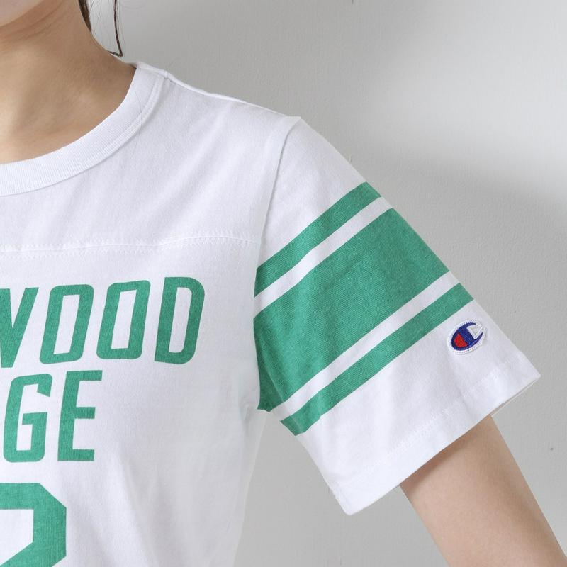 半袖フットボールＴシャツ☆ロゴ刺繍入り