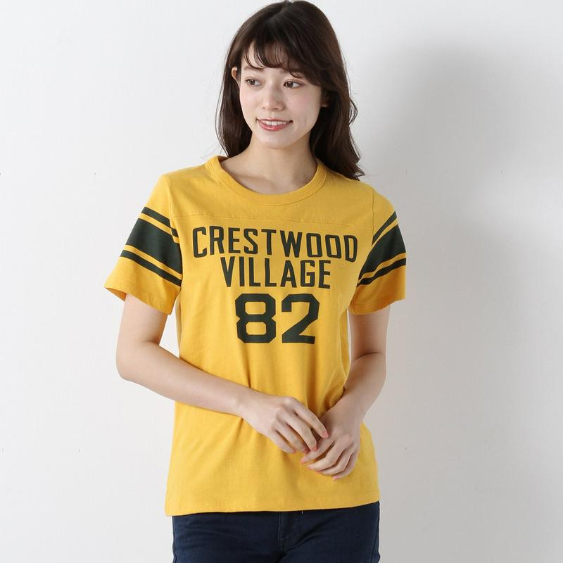 半袖フットボールＴシャツ☆ロゴ刺繍入り
