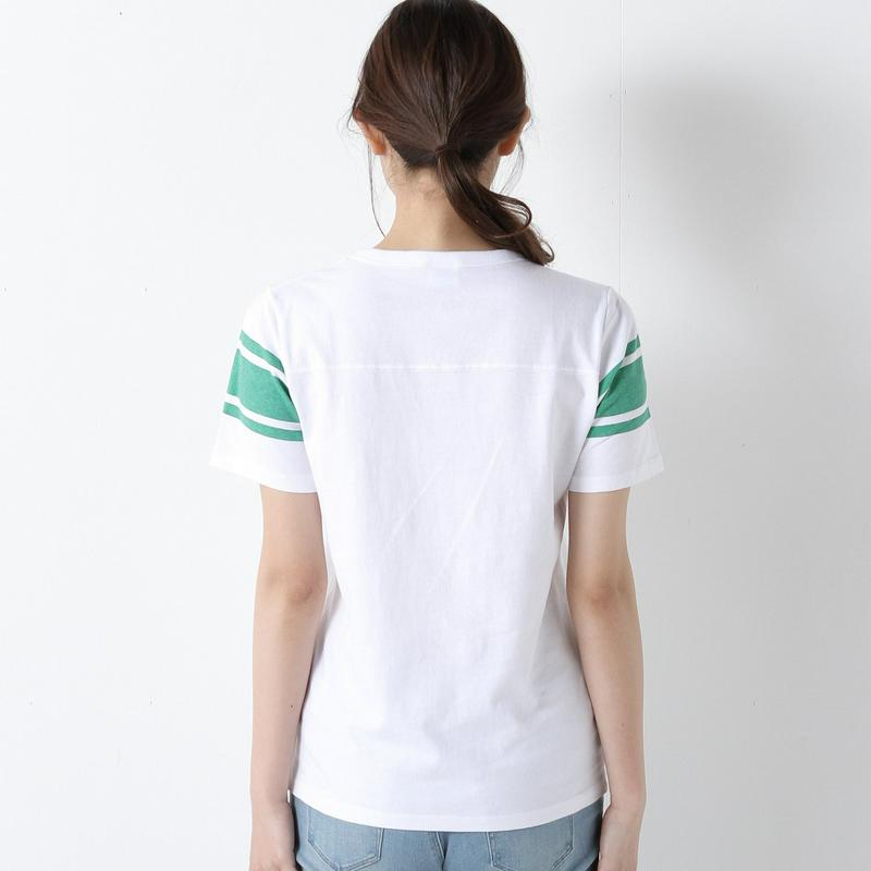 半袖フットボールＴシャツ☆ロゴ刺繍入り