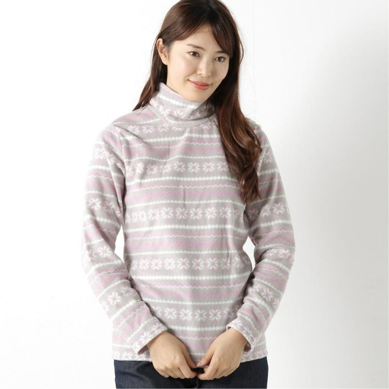 マイクロフリース総柄くしゅＴシャツ【Ｍ～３Ｌ】