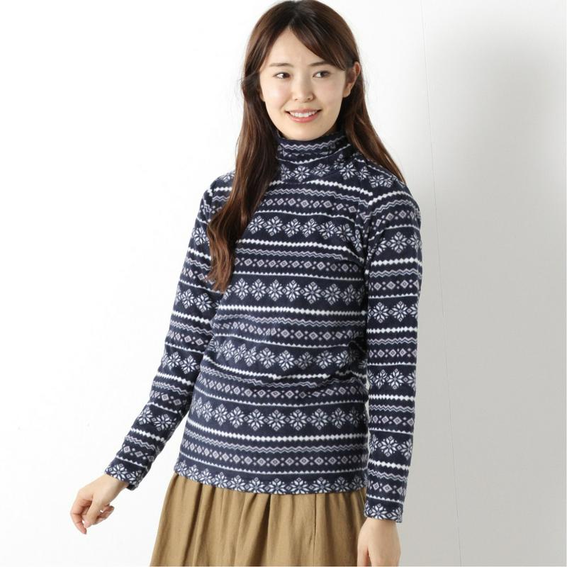マイクロフリース総柄くしゅＴシャツ【Ｍ～３Ｌ】
