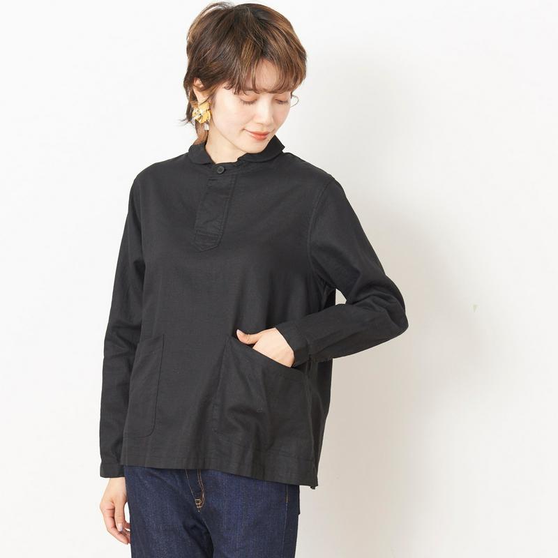 【３／２５（水）で販売終了】リネンレーヨン素材のオックスシャツ
