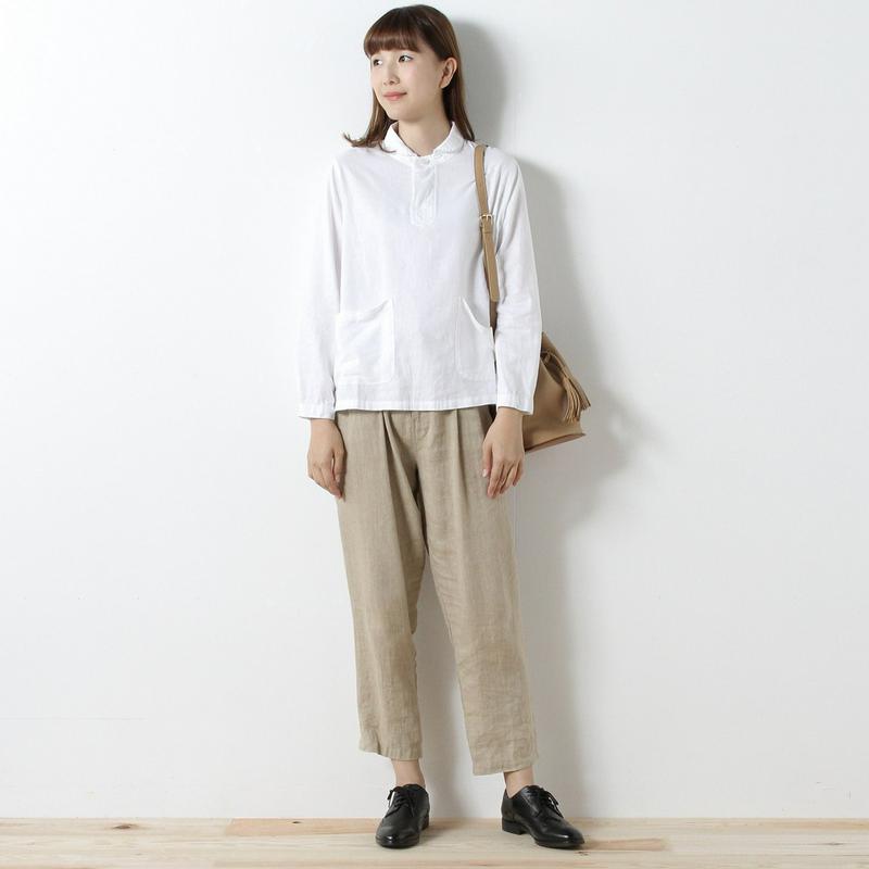 【３／２５（水）で販売終了】リネンレーヨン素材のオックスシャツ